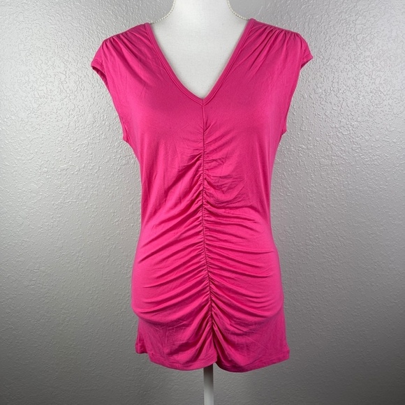 Pink Blouse with ruching - Picture 2 of 11